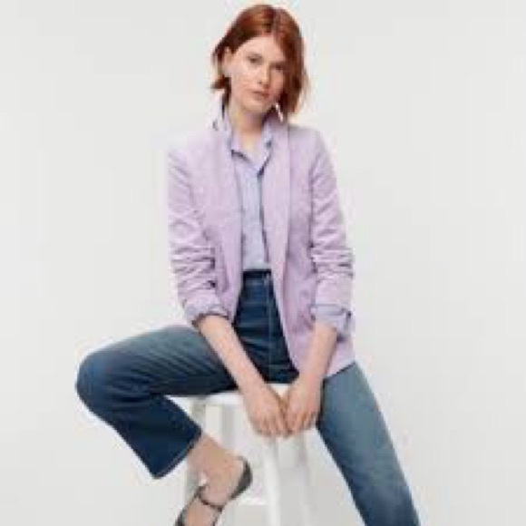 J.Crew Wisteria Parke Single-Button Tailored Blazer - Sz 8 - Picture 3 of 8